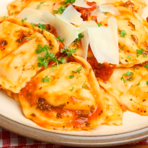 Ravioli corazón de alcachofa